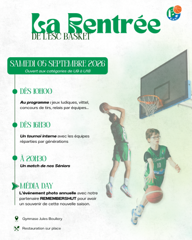 La Rentrée de l'ESC Basket